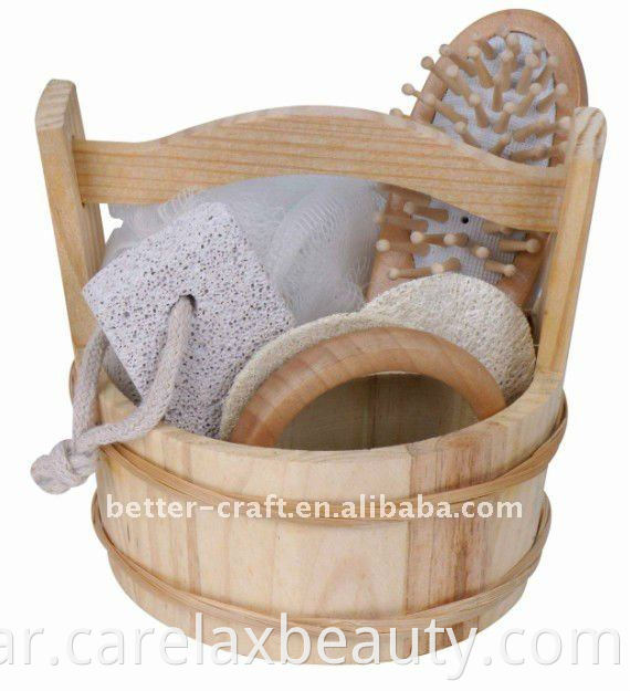 Natural Wooden Bath Gift Sets1